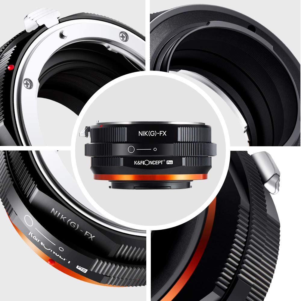 CONCEPT Mount Adapter PRO II for Nikon and Lenses to Fujifilm FX and Matte and Infinity Available Direct from the K&F NIK-FX F-Mount G-Type X-Mount