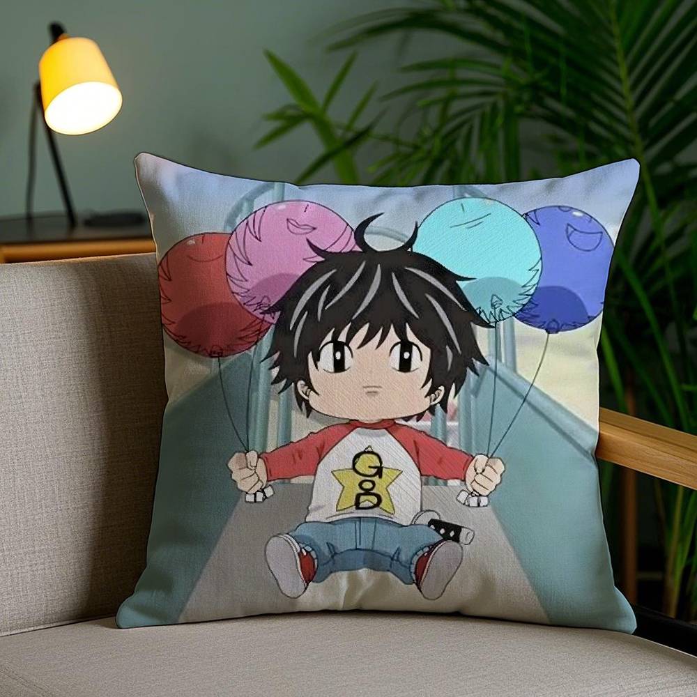 K-Kotaro Lives Alone Pillow Case Home Dorm Chair Back Short Plush Double-sided Printing Office Nap Time Cushion Cover