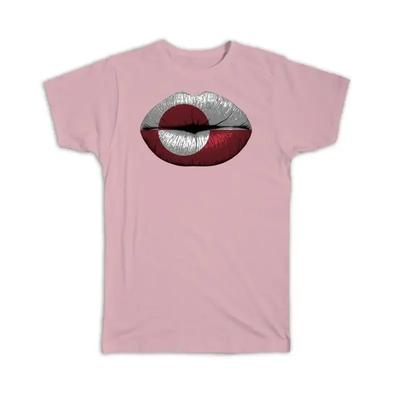 Lips Greenlandic Flag Greenland Expat Country For Her Unisex T Shirt