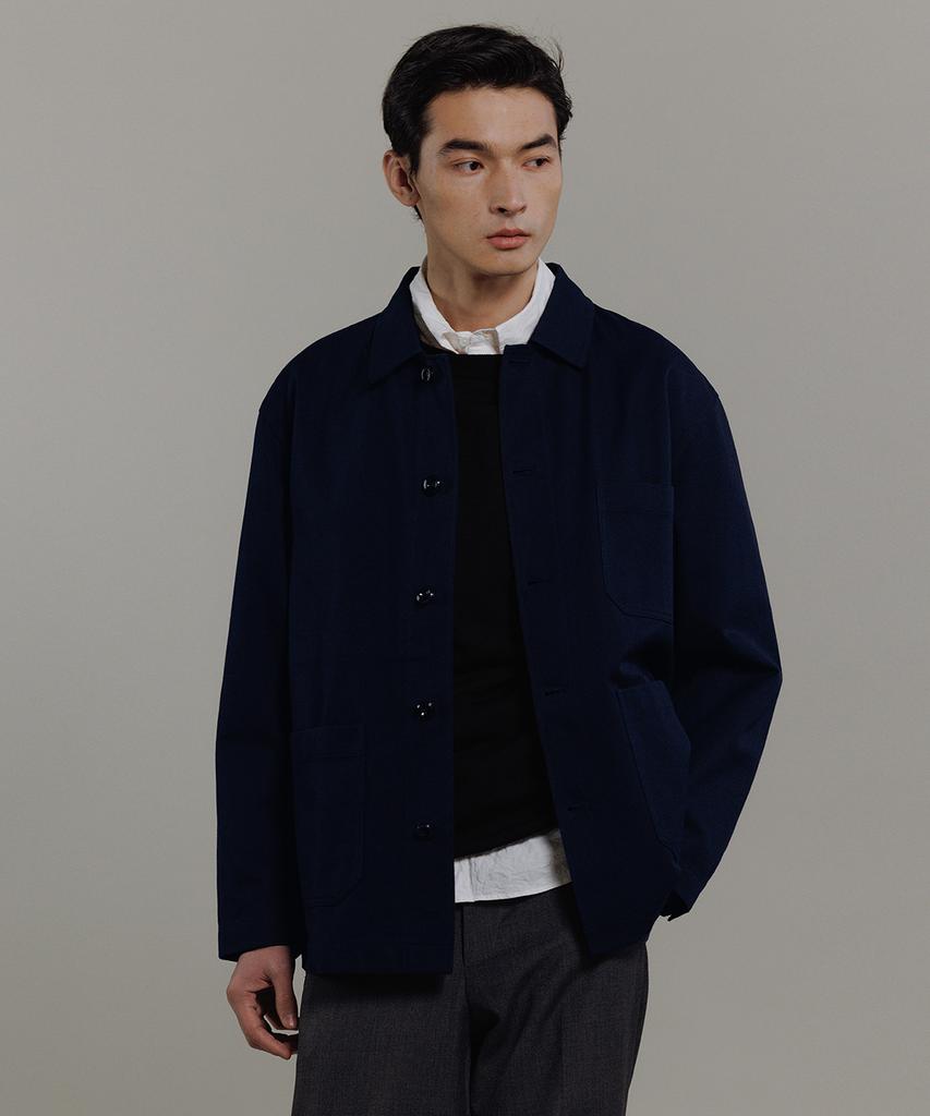 Blankroom French Work Jacket_Navy