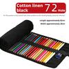 24/36/48/72 Hole Colorful Cloth Pencil Case Stationery Pencil Storage Bag Paint Brush Pen Bag Pencil Roll Case School Supplies