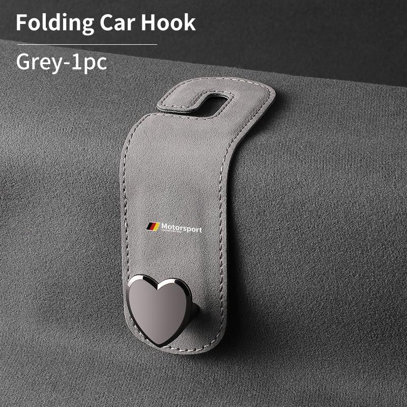 

2025 Hot Car Seat Headrest Hook Universal Suede Hanging Hooks For BMW Motorsport X1 X3 X5 E39 E46 E90 F20 E60 F30 E36 F10 E87 G6