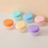 6 Pack Salad Dressing Container with Lid Reusable Condiment Dip Jar Leakproof To Go Sauce Cup for Lunch Box Accessories