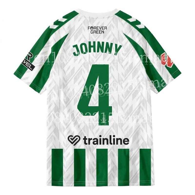 2026 Maglia da Calcio a Strisce Verdi e Bianche da Uomo Manica Corta Asciugatura Rapida Maglietta da Calcio Traspirante T-shirt Sportiva Uniforme da Allenamento di Squadra