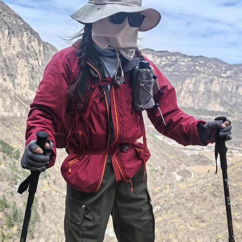 Multifunktionale Hüfttasche für den Außenbereich - Umhängetasche für Handy, Powerbank, Funkgerät-Halterung zum Wandern, Bergsteigen, Reisen