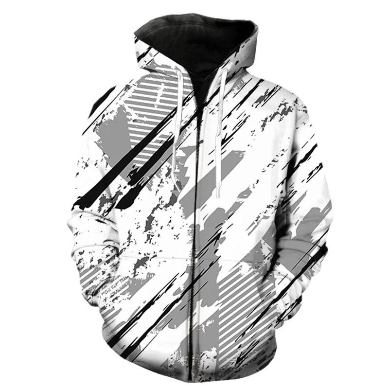 3D Colourful Letter Graffiti Print Hoodie Men's Sweatshirt Hooded Sweatshirt Fashion Pullover Hooded Sweatshirt