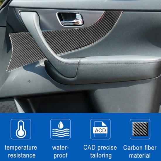 Carbon Fiber Interior Front Door Panel Cover Trim For Infiniti FX35/37/50 QX70