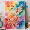 DIY Pearl Gem Vibrant Peacock Painting Shining Bead Craft Art Home Wall Ornament Simple Unframed Room Decoration Art Elegant Aesthetic Gift