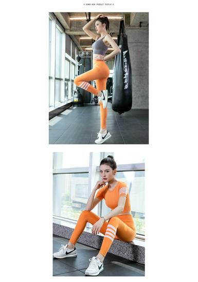 Women's Summer Sports Suit: Breathable Quick-dry Short Sleeve T-shirt for Running & Yoga.