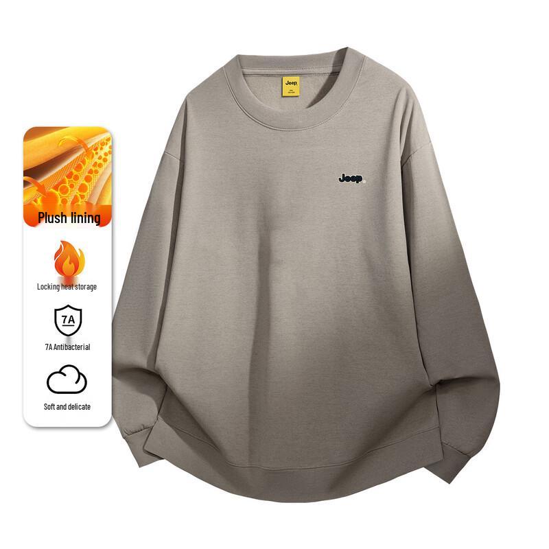 JEEP Men s Loose Fit Crewneck Sweatshirt 4XL