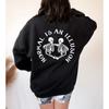 Normal es una ilusión gótica esqueleto Sudadera con capucha divertida mujer sudaderas con capucha jerseys unisex cita pura algodón top sudaderas con capucha