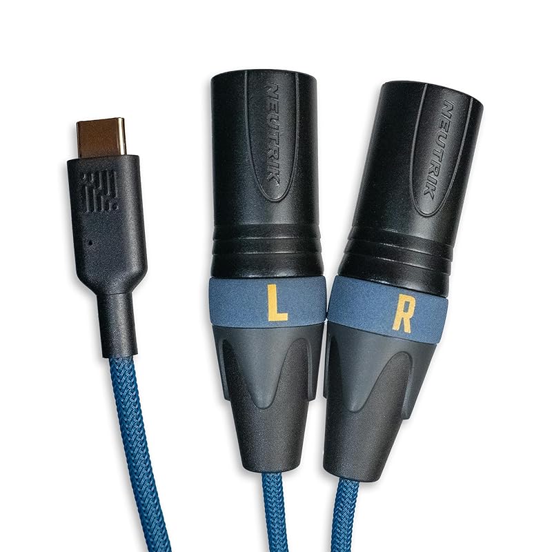

sonect audio Sonnect Audio 192kHz/32bit compatible audio DAC cable interface High resolution compatible USB-C to XLR connection USB-A conversion