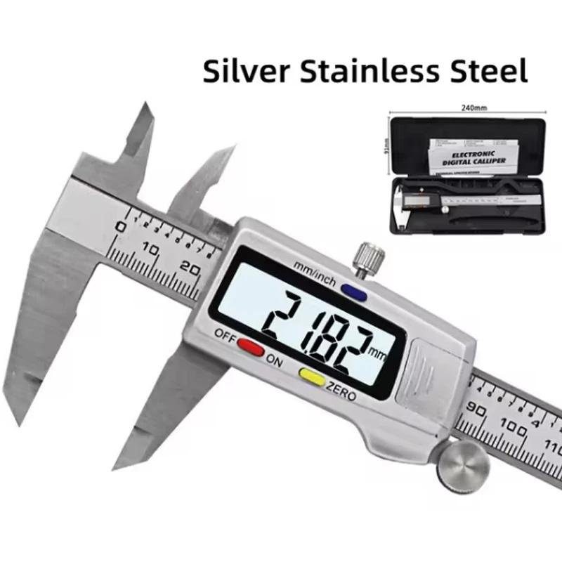 Measuring Tool Stainless Steel Digital Caliper 6 "150mm Messschieber Paquimetro Measuring Instrument Vernier Calipers Ruler