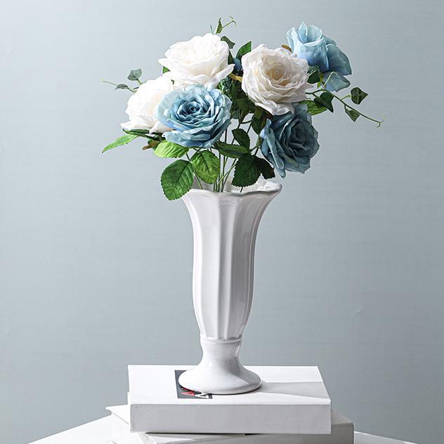 Keramikvase, hydroponische Vase, Blumenarrangement, Heimdekoration, Desktop-Ornamente, Gartendekoration