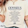 Odysseus Mediterranean Tour Shirt, Greek Mythology Odyssey Tee, Retro Concert Style Homer T-Shirt, Comfort Colors Dark Academic Gift