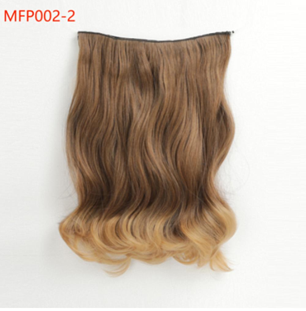 

Синтетические натуральные волнистые клипсы, невидимые накладные волосы, смешанные цвета, блондинка, коричневый, искусственные накладные волосы для женщин