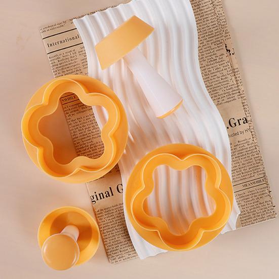 Tart Shell Mold Plastic Pastry Dough Stamper Kit Pie Crust Mold DIY Cake Tart Pan Mold for Egg Tart Shells Cheesecake Pastry Cupcake Muffin