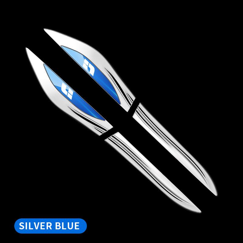 2pcs 3D PVC Metal Logo Side Fender Emblem Badge Sticker Decal For Lixiang L6 L7 L8 L9
