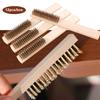 12pcs Wood Handle Wire Copper Brush Copper Wire Multi-Surface Cleaner  Industrial Use