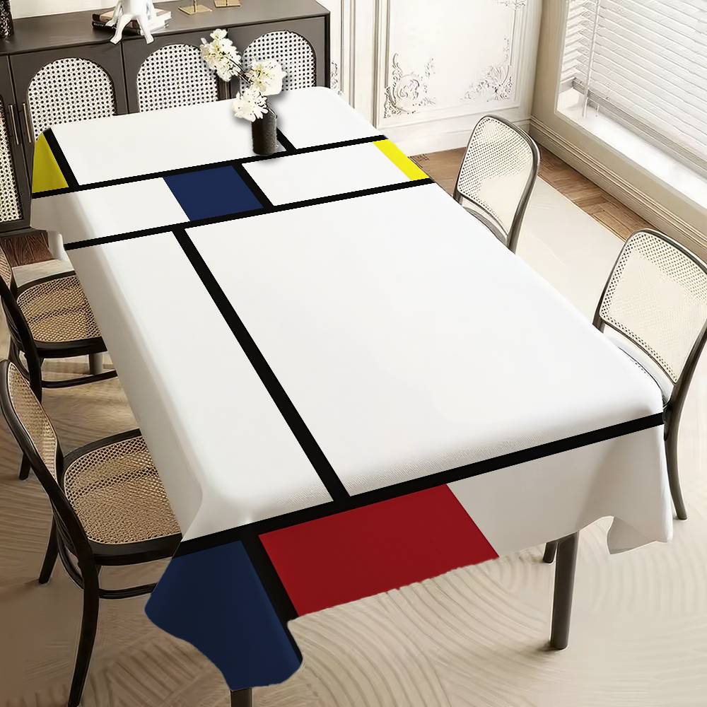 Art P-Piet CC-ornelies M-Mondrian Tablecloth Home Dinner Table Cover Banquet Outdoor Party Cover Hotel Decoration Tablecloths
