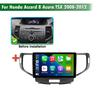 Android 15 5G WIFI Carplay For Honda Accord 8 Acura TSX 2008 - 2012 Car radio Multimedia Video player  GPS Navigation DSP 8 Core
