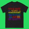 Warum rassistisch sexistisch homophob sein Herren T-Shirt Damen Oberteile T-Shirts