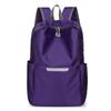 Portable Large Capacity Business Backpack Reflective Solid Color Travel Backpack Waterproof Nylon Student Schoolbag Women
