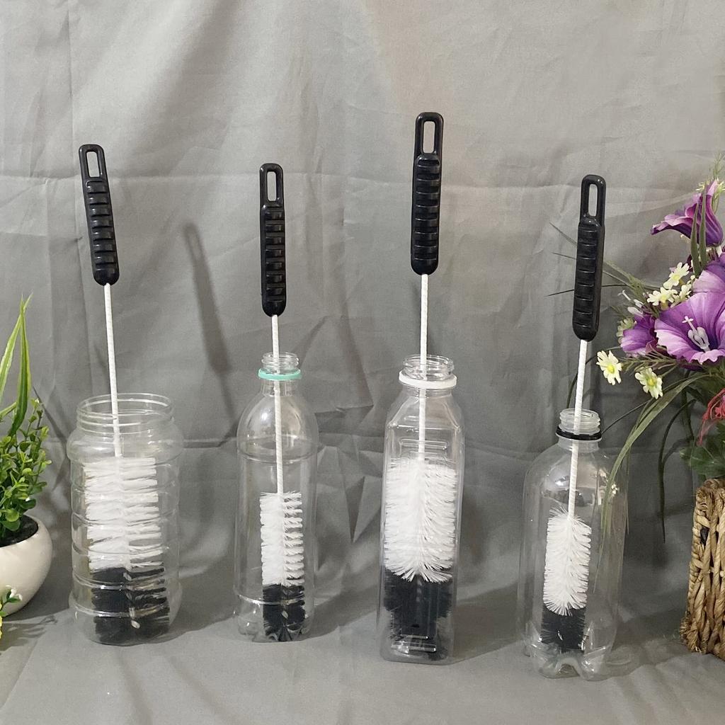 Coralpearl Bottle Cleaning Brush Long Handle Utility Bottle Cleaning Brush Bottle Washing Brush Small Wire Cleaner Bendable Skinny for Cleaning Narrow