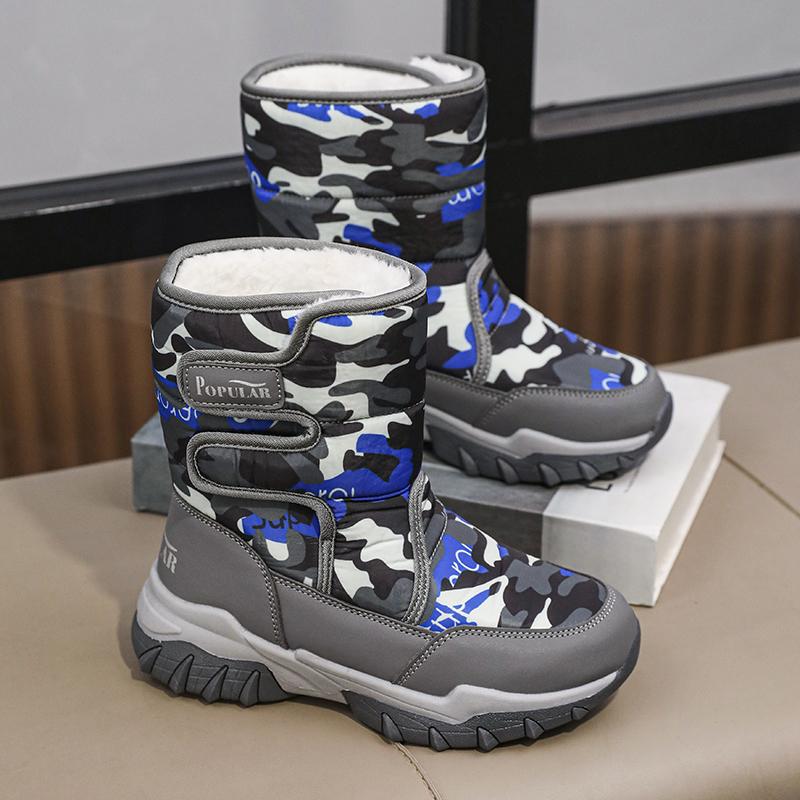 Podzim a zima 2024 Chlapecké/dívčí venkovní teplé dětské sněhule Velká velikost 31-40