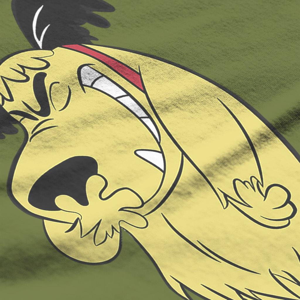 Maglietta Muttley da Uomo Cotone Vintage Maglietta Wacky Races Mutley Cartone Animato Cane che Ride Maglietta Maniche Corte Top Stampati