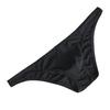 Men Briefs Ice Silk Thin Stripe Solid Color U Convex Inside Wearing Sexy Quick Dry Thong Panties Underpants for Sleeping