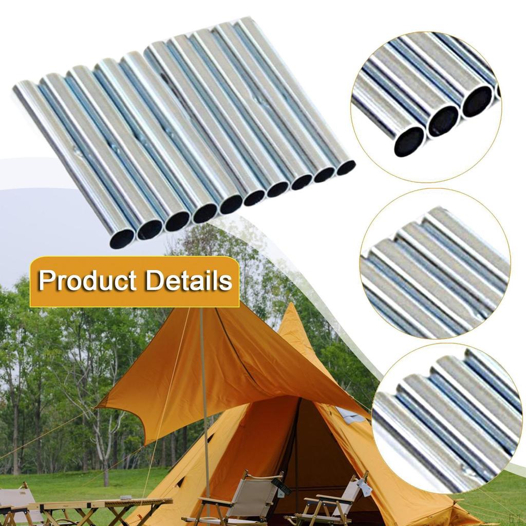10x Tent Pole Connectors Camping Equipment Professional Repair Sleeves for 8.5mm Diameter