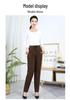 Corduroy Women's Plus Size Cotton Pants for Winter/Autumn, Thickened with Velvet, Ideal for Middle-Aged and Elderly.