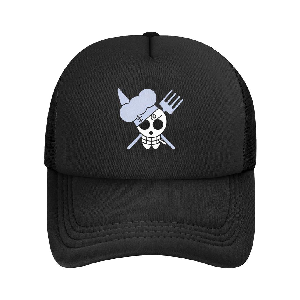 Mihawk Onepieces Flag Trucker Hat Unisex Sport Mesh Baseball Cap Polyester Adjustable Sports Cap
