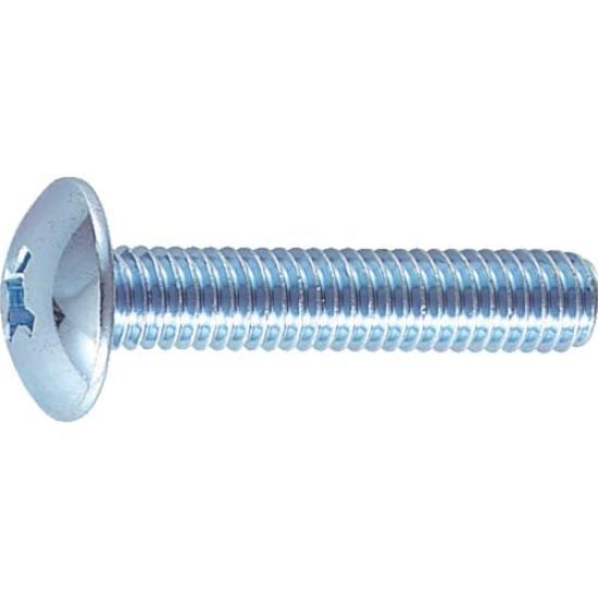 TRUSCO Truss Head Machine Fully M3 X 290 5 Packs Screws, Unichrome, Threaded, 10, Pieces, B04-0310, (Case Sold)