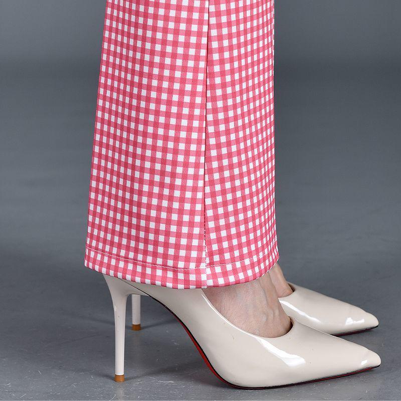 Karotten-Micro-Flare-Hose - Sommer-Mode 2025, Schlankmachend & Figurschmeichelnd, Vielseitig, Elastische Damen-Lange Hose