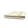 Bvlgari Fragment Logo Double Zipper Pouch Bag Clutch Bag Leather White/Black