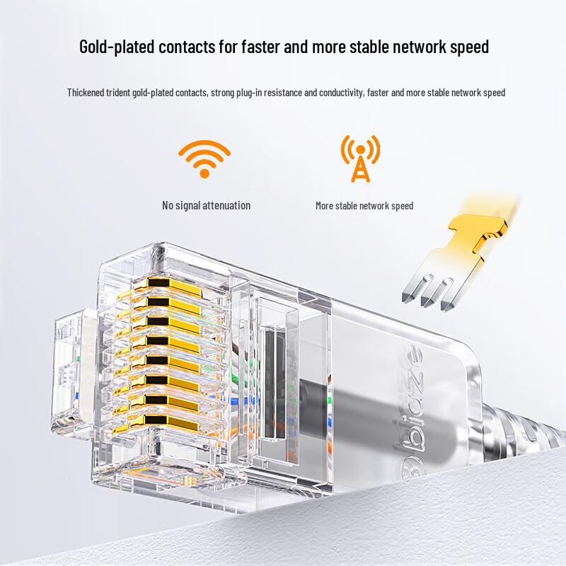 BIAZE CAT6A Oxygen-Free Copper 10 Gigabit Ethernet Patch Cable