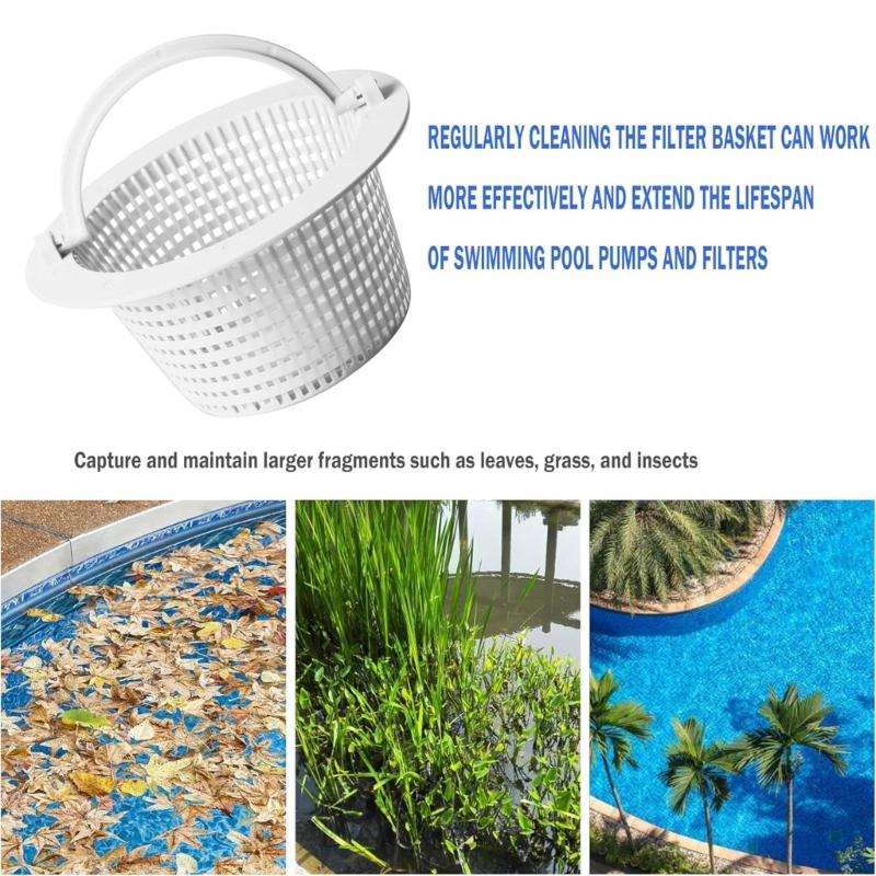 2Pcs Above-Ground Pool Skimmer Replacement Basket Swimming Pool Basket for Above Ground Skimmer
