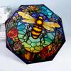 Bee Yin Yang Harmony 8-Frame for Travel, camping, Casual Lightweight Portable Umbrella, Essential for every family Holidays Birthday Gift