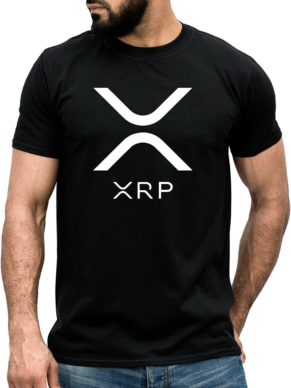 XRP Ripple T-Shirt Gift for Traders - Investors Moon Bull Market Cryptocurrency Black XXL чёрный