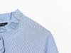 Autumn 2025 European Style Women's Long Sleeve Stand Collar Layered Poplin Shirt