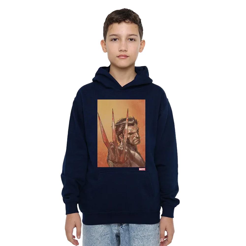 X-Men Childrens/Kids Ready Wolverine Pull Over Hoodie