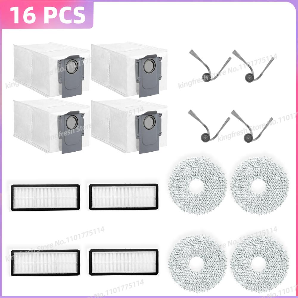 Fit For ( Roborock Qrevo Curv / S5V / S5X / 5A1 / 5XC / 5AE / CurvC / Qrevo C / Qrevo C Pro ) Parts Brush Filter Mop Cloth Bag