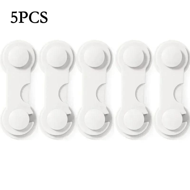 

5/10PCS Adhesive Drawer Locks, Home Safety Latches, Durable Plastic Universal Fit To Prevent Accidental Opening, Easy Install