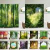 3D Shower Curtain Natural Forest Scenery Printed Bathroom Curtains Waterproof Polyester With Hooks Home Decorate Bath Curtain