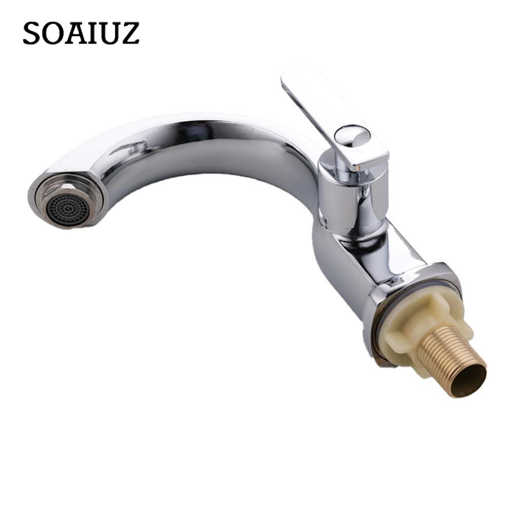 Chrom-Wasserhahn, Waschtischarmatur, Einhebel-Waschtischarmatur