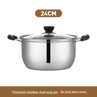 Thickened Stainless Steel Korean Style Induction Soup Pot