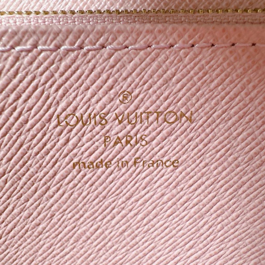 LOUIS VUITTON Monogram Zippy wallet Long Wallet purse Monogram Rose M41894 Used