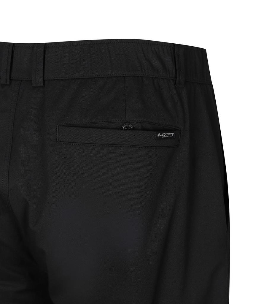 DISCOVERY EXPEDITION Freshvent Men'S Cotton Blend Loose Tapered Pants (Black)